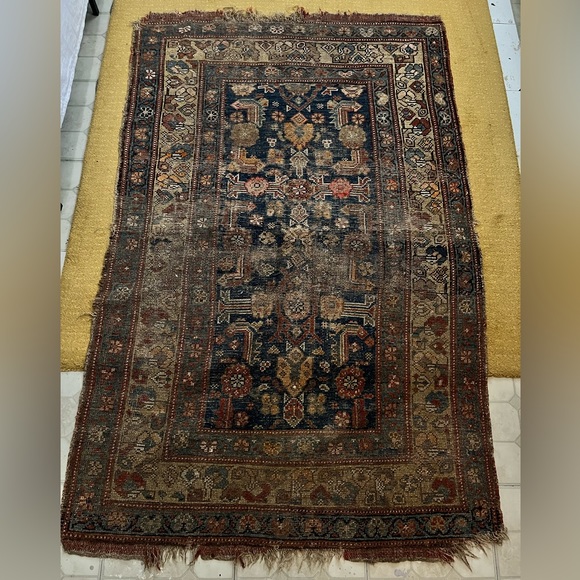 Vintage Handwoven Area Rug - Picture 1 of 8